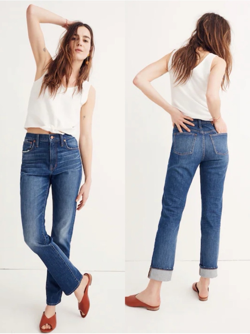 Madewell The High-Rise Slim Boyjean -‎ Milton Wash